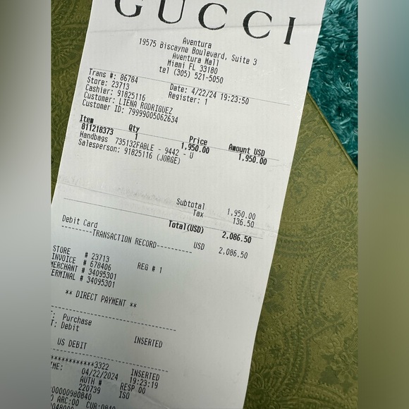 Gucci handbag with strap NWT - Picture 6 of 6